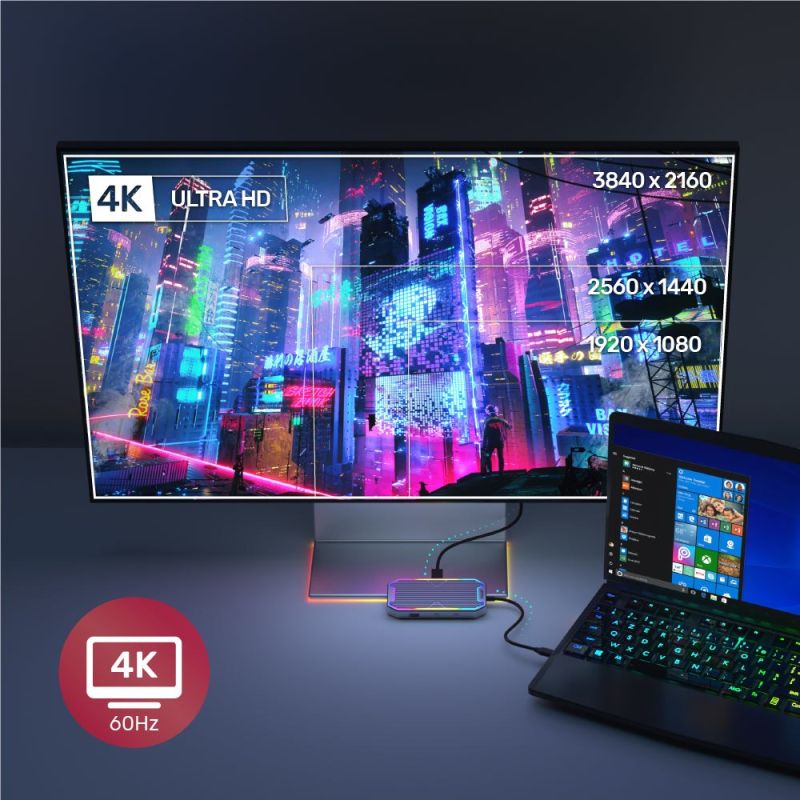 4. UNITEK HUB USB-C, HDMI 2.0, RJ45, 3,5MM, PD 100W