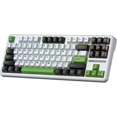 3. Klawiatura gasket F87 Thunder Black GrayWoodV3 switch RGB AULA