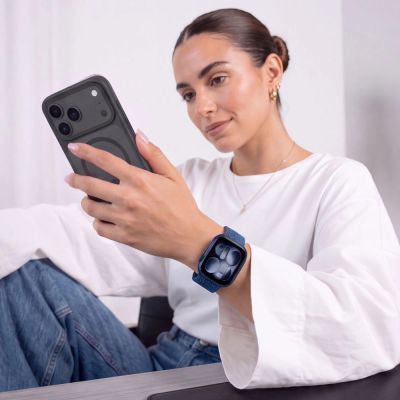 10. Pasek Tech-Protect Nylonmag do Apple Watch 4 / 5 / 6 / 7 / 8 / 9 / SE / Ultra 1 / 2 (42 / 44 / 45 / 49 mm) - niebieski