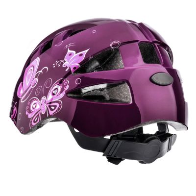 29. Kask rowerowy Meteor KS08 Pink Butterflies 24900-24901