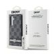 8. Etui DKNY Leather Checkered Mono Pattern & Printed Stripes na Samsung Galaxy S24 - czarne