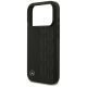 6. Etui Mercedes Leather Laurel Leaves MagSafe na iPhone 17 Pro - czarne