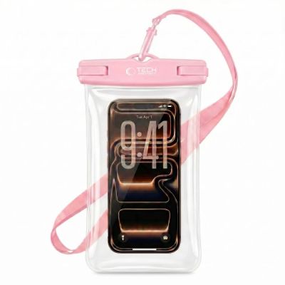 7. Pokrowiec Tech-Protect Waterproof Case UWC7 wodoodporny na urządzenia do 6.9" - różowy
