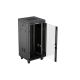 18. LANBERG SZAFA INSTALACYJNA RACK STOJĄCA 19" 24U 600X600 CZARNA DRZWI PRZESZKLONE LCD (FLAT PACK) V2