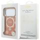8. Etui Guess IML Peony Dot MagSafe na iPhone 17 Pro - pomarańczowe