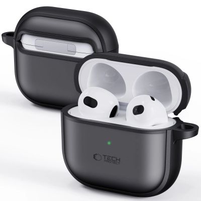 7. Etui Tech-Protect Slim Hook na AirPods 4 - czarne