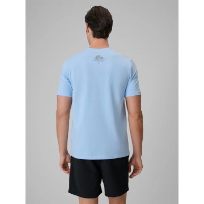 2. T-shirt regular z nadrukiem męski 4F 4FRSS26TTSHM4298-34S