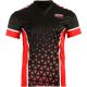 Koszulka V-neck do point-fightingu MASTERS "COMBAT JUNIOR" czarno-czerwona (WAKO APPROVED)