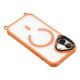 6. Etui na iPhone 17 z regulowaną smyczą Crossbody oraz ramką aparatu pełniącą funkcję podstawki kompatybilne z MagSafe - pomarańczowe