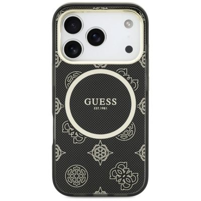 3. Etui Guess IML Peony Dot MagSafe na iPhone 17 Pro - czarne