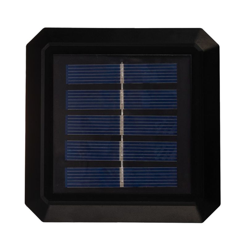 3. GREENBLUE LAMPA SOLARNA LED NA SŁUPEK, 80X80MM, DASZEK KOPERTOWY, 3200K GB127 WW