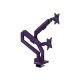 5. Arozzi AZ-ALZARE-NEO-DUO-PP uchwyt / stojak do monitorów 81,3 cm (32") Biurko Fioletowy