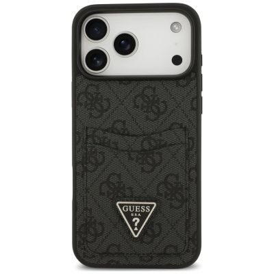 3. Etui Guess 4G nauble Card Triange na iPhone 18 Pro Max / 17 Pro Max - czarne