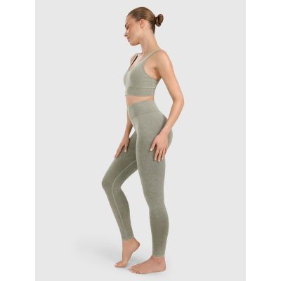 4. Legginsy do jogi i pilatesu bezszwowe damskie 4F 4FWAW25TFTIF407-41A
