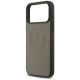 6. Etui Mercedes Leather Vintage Logo MagSafe na iPhone 17 Pro Max - beżowe