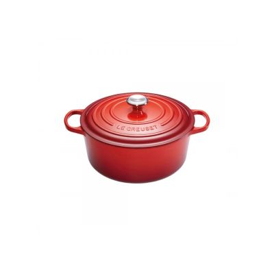 Le Creuset garnek Signature apvalny 24 cm czerwony