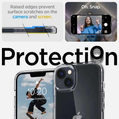 8. Etui Spigen Ultra Hybrid na iPhone 14 - przezroczyste
