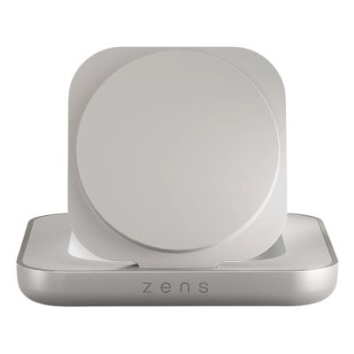 ZENS ZESC20W/00 ładowarka do urządzeń przenośnych Słuchawki, Smartfon, Oglądaj Biały, Srebrny USB Bezprzewodowe ładowanie Szybkie ładowanie Wewnętrzna