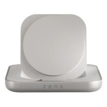 ZENS ZESC20W/00 ładowarka do urządzeń przenośnych Słuchawki, Smartfon, Oglądaj Biały, Srebrny USB Bezprzewodowe ładowanie Szybkie ładowanie Wewnętrzna