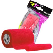 REA TAPE BANDAŻ ELASTYCZNY COHESIVE BAND SAMOPRZYLEPNY 4,5M 7,5CM CZERWONY