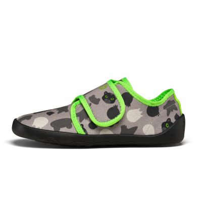 4. Kapcie barefoot bawełniane Affenzahn Movy Panther (01398-80151)