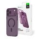 Etui AMAZINGTHING Minimal Mag Lens Case na iPhone 18 Pro Max z osłoną aparatu i mocowaniem na smycz kompatybilne z MagSafe - fioletowe