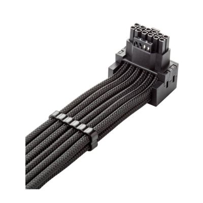 połączeniowy CableMod C-Series Pro - wariant A, 90°, 16-pinowy na 2x8-pin PCIe,