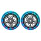 4. Kółka przednie do hulajnogi GLOBBER 526-009 121mm 2szt. LED