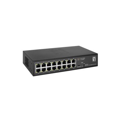 4. Przełącznik LevelOne Hilbt GB/SL 16-portowy 10" 1Gbps
