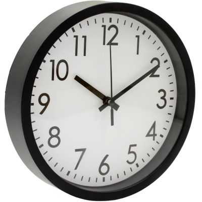 5. ZEGAR ŚCIENNY PP 20CM CZARNY