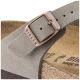 18. Japonki męskie szare Birkenstock Gizeh Birko-Flor Nubuck Stone regular szerokie (43391)