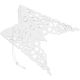 5. DEKORACJA PAPIEROWA PŁATEK ŚNIEGU ŚR. 64 CM BIAŁY DELUXE