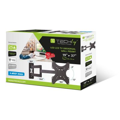 9. TECHLY UCHWYT ŚCIENNY TV LED/LCD 19-37 CALI 25KG O