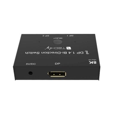 7. Techly IDATA-DP-2DP-8KT przełącznik wideo DisplayPort