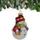 BOMBKA SZKLANA FORMÓWKA BAŁWAN 11CM SASKA GIFT & DECOR