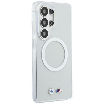 4. Etui BMW IML Shockproof Metal Logo MagSafe na Samsung Galaxy S26 Ultra - przezroczyste
