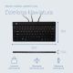 8. R-Go Tools Ergonomiczna klawiatura R-Go Split Break v2 z oprogramowaniem break, QWERTY_US, przewodowa, czarna
