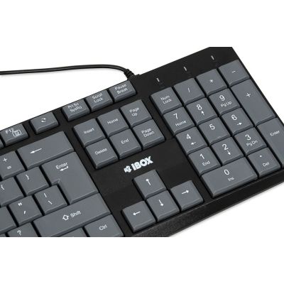 11. IBOX KLAWIATURA PRZEWODOWA ERIS, GREY