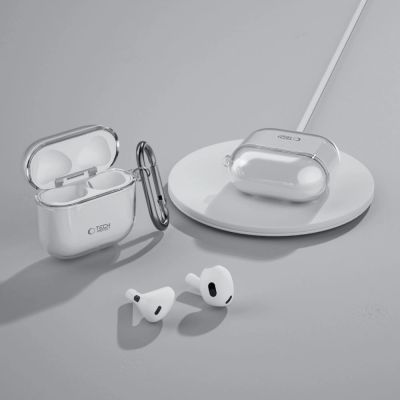 7. Etui Tech-Protect FLEXAir na Apple AirPods 4 - przezroczyste
