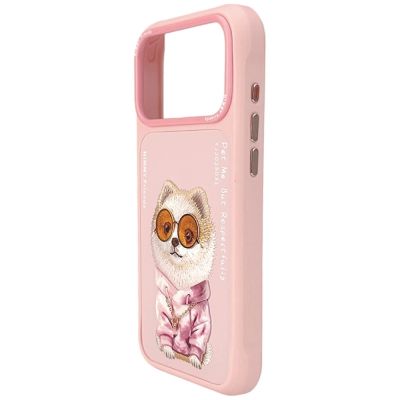 3. Etui Nimmy Glasses Cool nag na iPhone 17 Pro Max - różowe