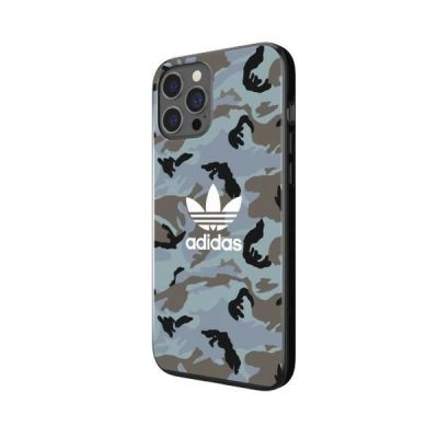 6. Etui Adidas OR SnapCase Camo na iPhone 12 Pro Max - niebiesko-czarne