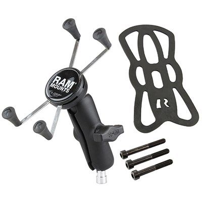 2. RAM MOUNT Uchwyt X-GRIP™ montowany do kierownicy motocykla ze śrubami M8 RAM-B-367-UN10U