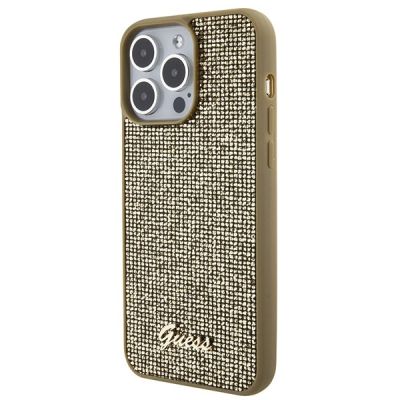 2. Etui Guess Disco Metal Script na iPhone 15 Pro Max - złote