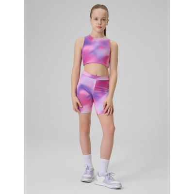 3. Legginsy kolarki sportowe dziewczęce 4F 4FJRSS26TFSTF139-90A