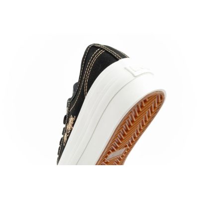 7. Lee Cooper buty sportowe damskie trampki platforma czarne ze złotym