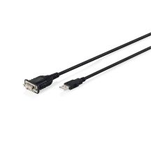 Digitus DA-70172 kabel równoległy Czarny 1,8 m USB Typu-A DB-9