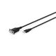 Digitus DA-70172 kabel równoległy Czarny 1,8 m USB Typu-A DB-9