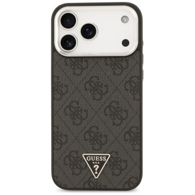 3. Etui Guess 4G Triangle Logo MagSafe na iPhone 17 Pro Max - czarne