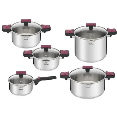 4. Zestaw garnków TEFAL Cook & Clip 10 elem. G723SA74
