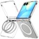 2. Etui Spigen Ultra Hybrid Pro MagSafe na Samsung Galaxy Z Flip 8 - przezroczysto-białe